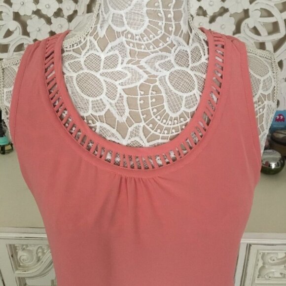 Naked Zebra Sleeveless Pink Tank Top blouse flowy - Picture 3 of 7